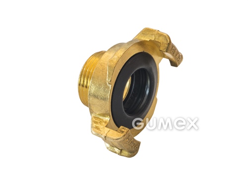 GEKA Schnellkupplung, Außengewinde G 1", 40bar, Dichtung NBR, -5°C/+90°C, Messing, 
